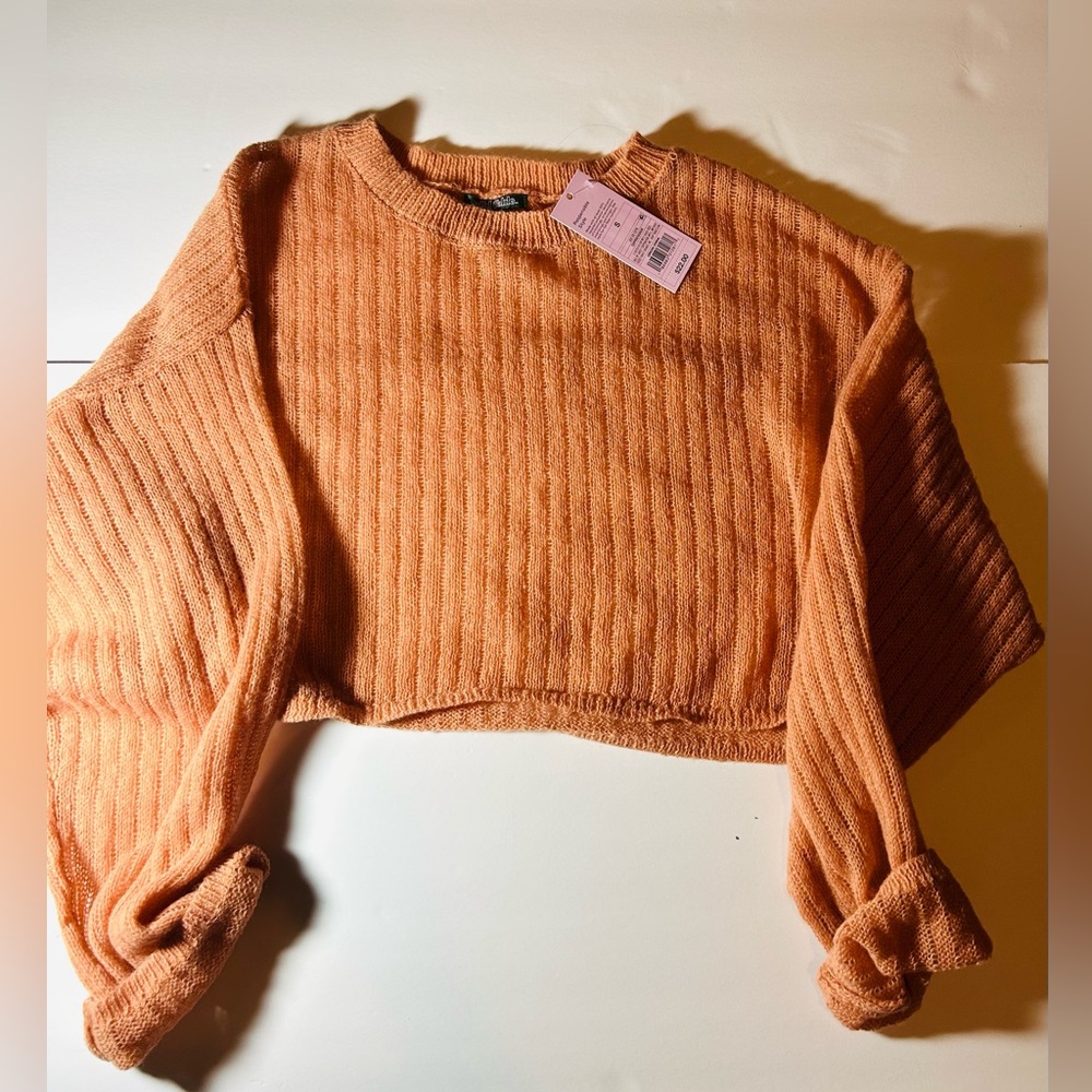 (NWT) SAHARA DESERT COLOR CROP TOP SWEATER